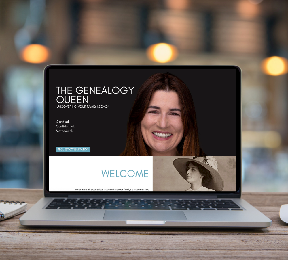Canva Website Template for Genealogists